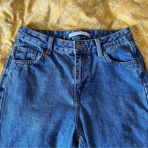 zara trafaluc denim makers straight leg jeans